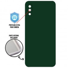 Capa para Samsung Galaxy A02 e M02 - Case Silicone Cover Protector Verde Escuro